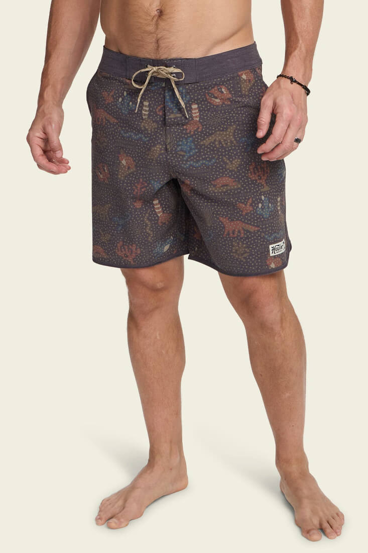 Howler Bros Bruja boardshorts in ecosistema antique black