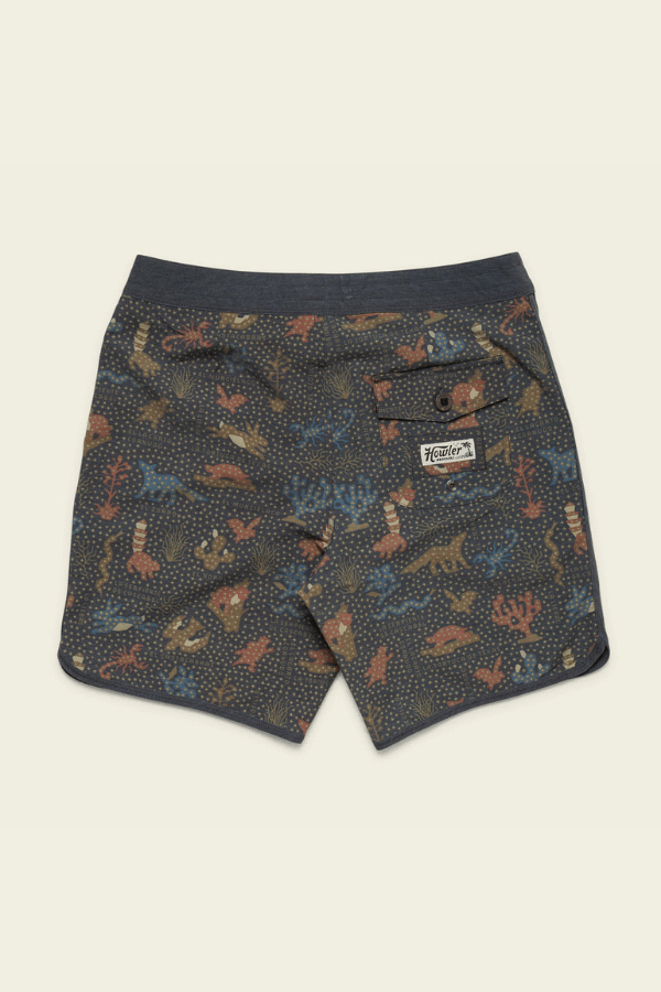 Howler Bros Bruja boardshorts in ecosistema antique black