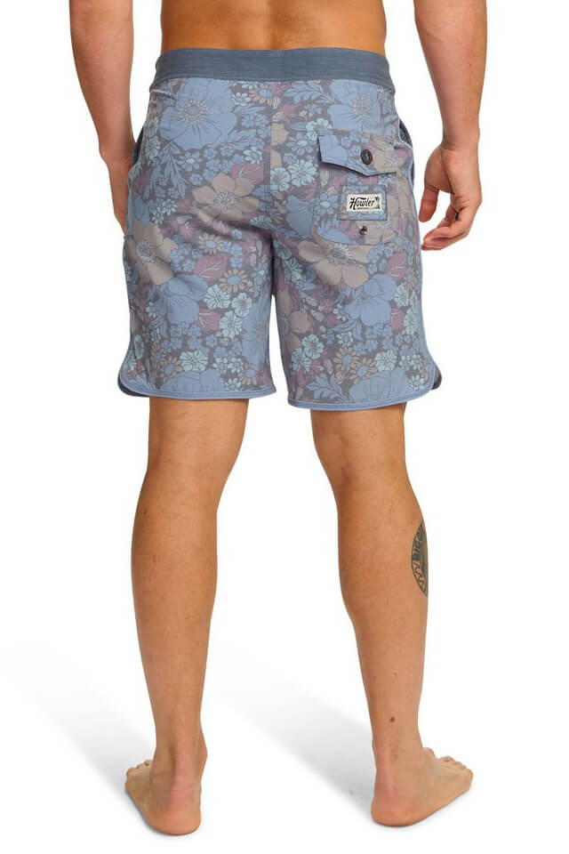 Howler Bros Bruja boardshorts in flower power blues