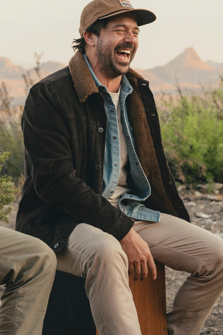 Howler Bros Fuzzy Depot Jacket in bark