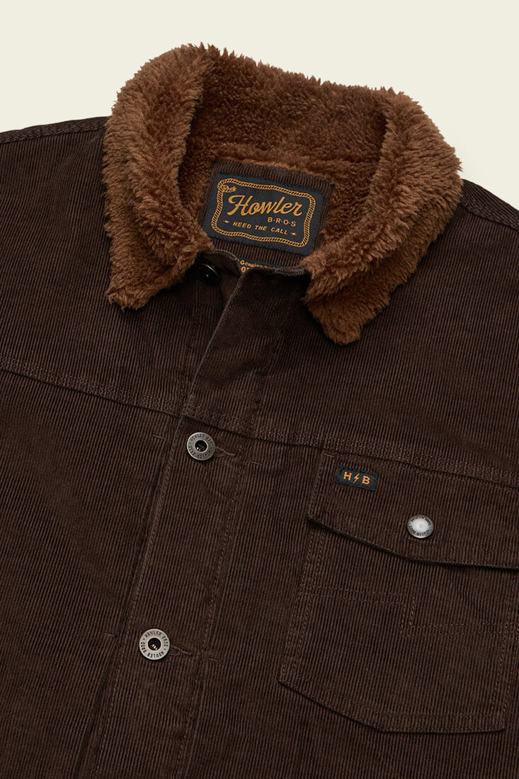 Howler Bros Fuzzy Depot Jacket in bark
