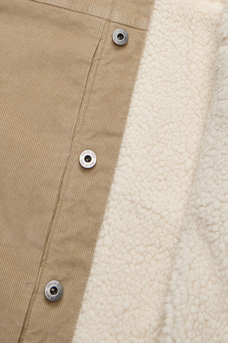 Howler Bros Fuzzy depot jacket in putty
