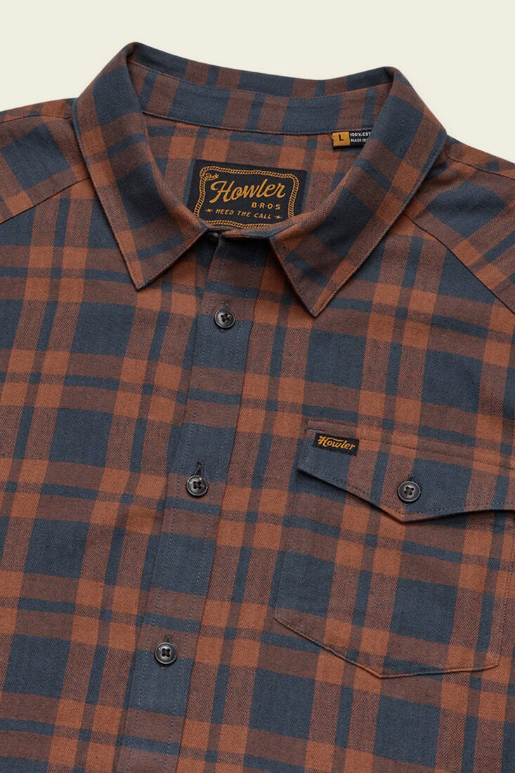 Howler Bros La Grange Flannel in Cohen Plaid Stargazer