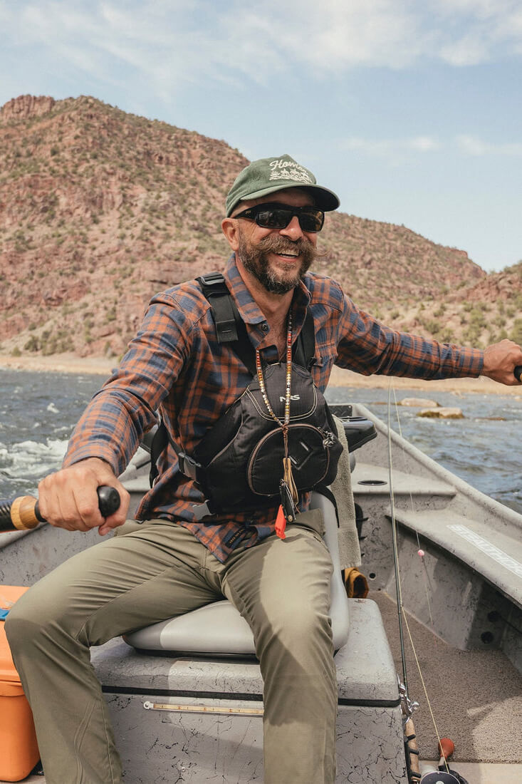 Howler Bros La Grange Flannel in Cohen Plaid Stargazer