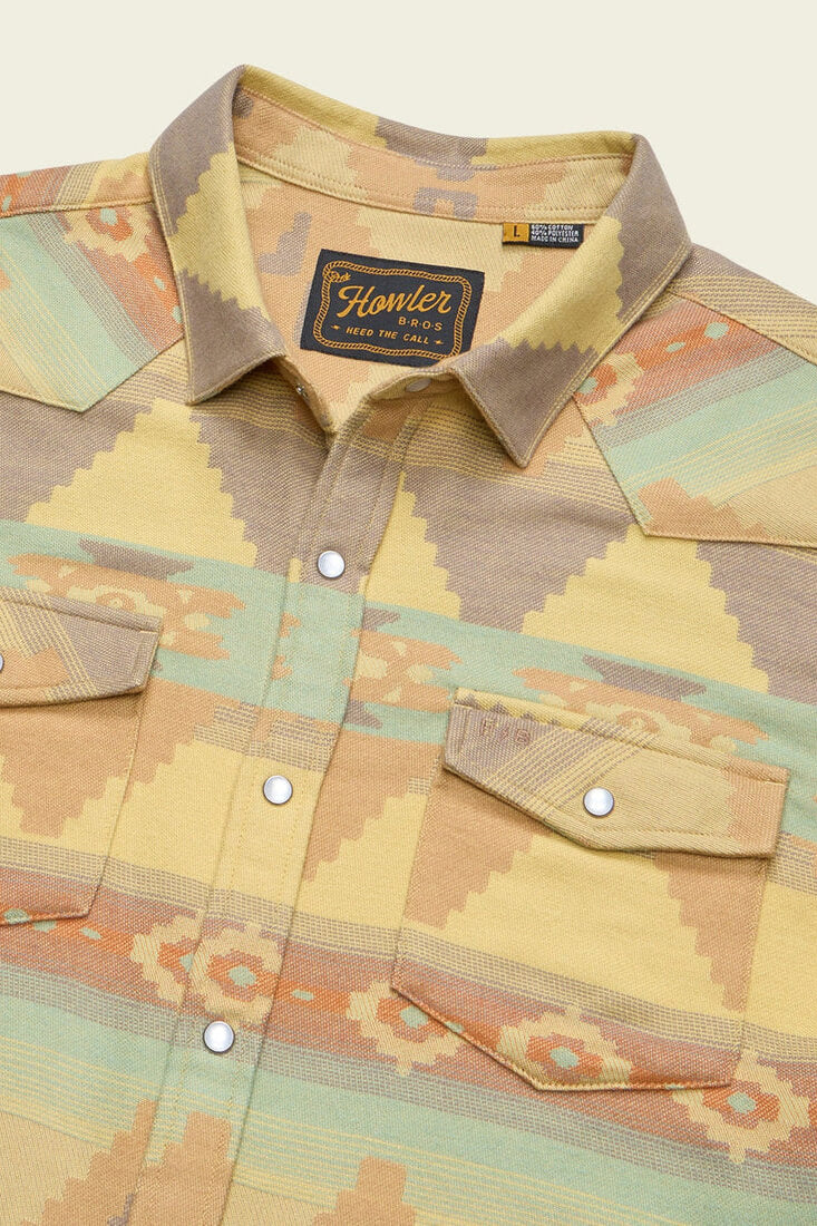 Howler Bros Sheridan Flannel in old gold