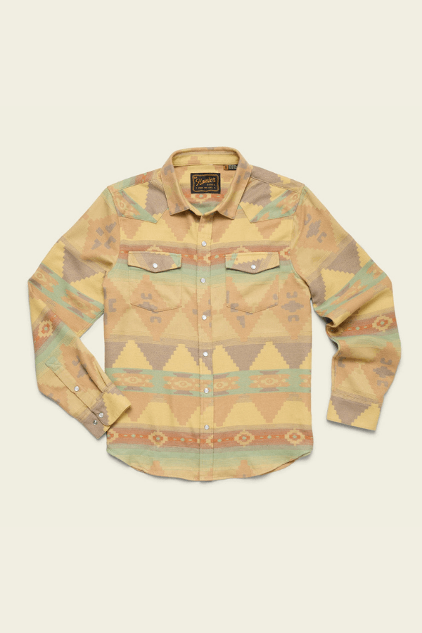 Howler Bros Sheridan Flannel in old gold