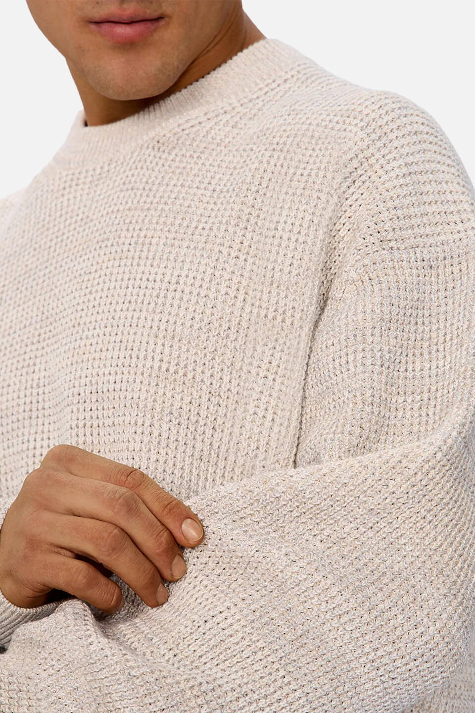 INDUSTRIE Greenwood Knit in stone marle