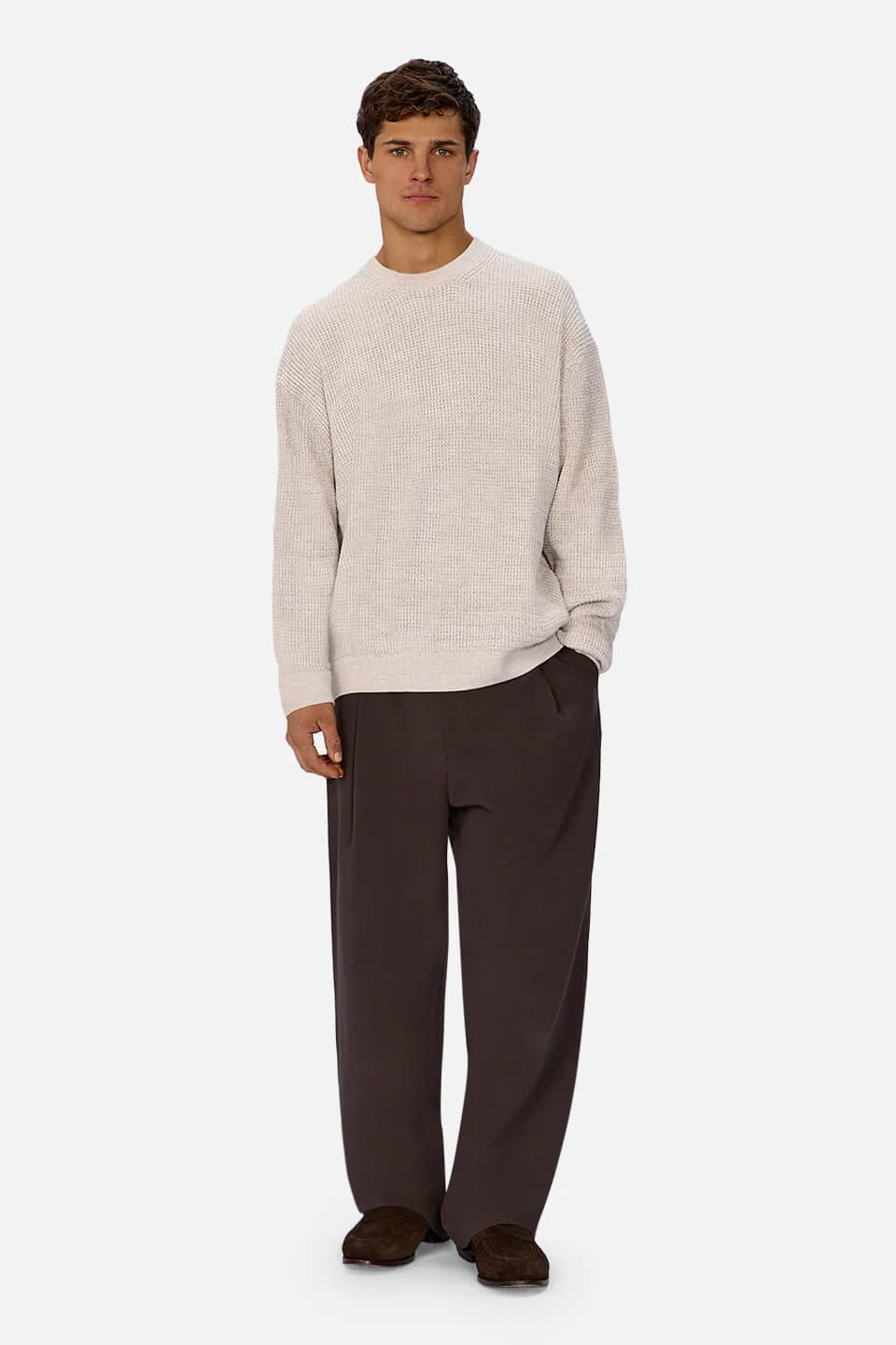 INDUSTRIE Greenwood Knit in stone marle
