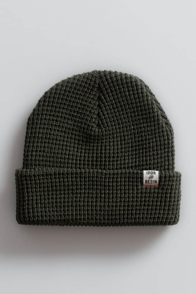 Iron & Resin Marksman Beanie in olive drab