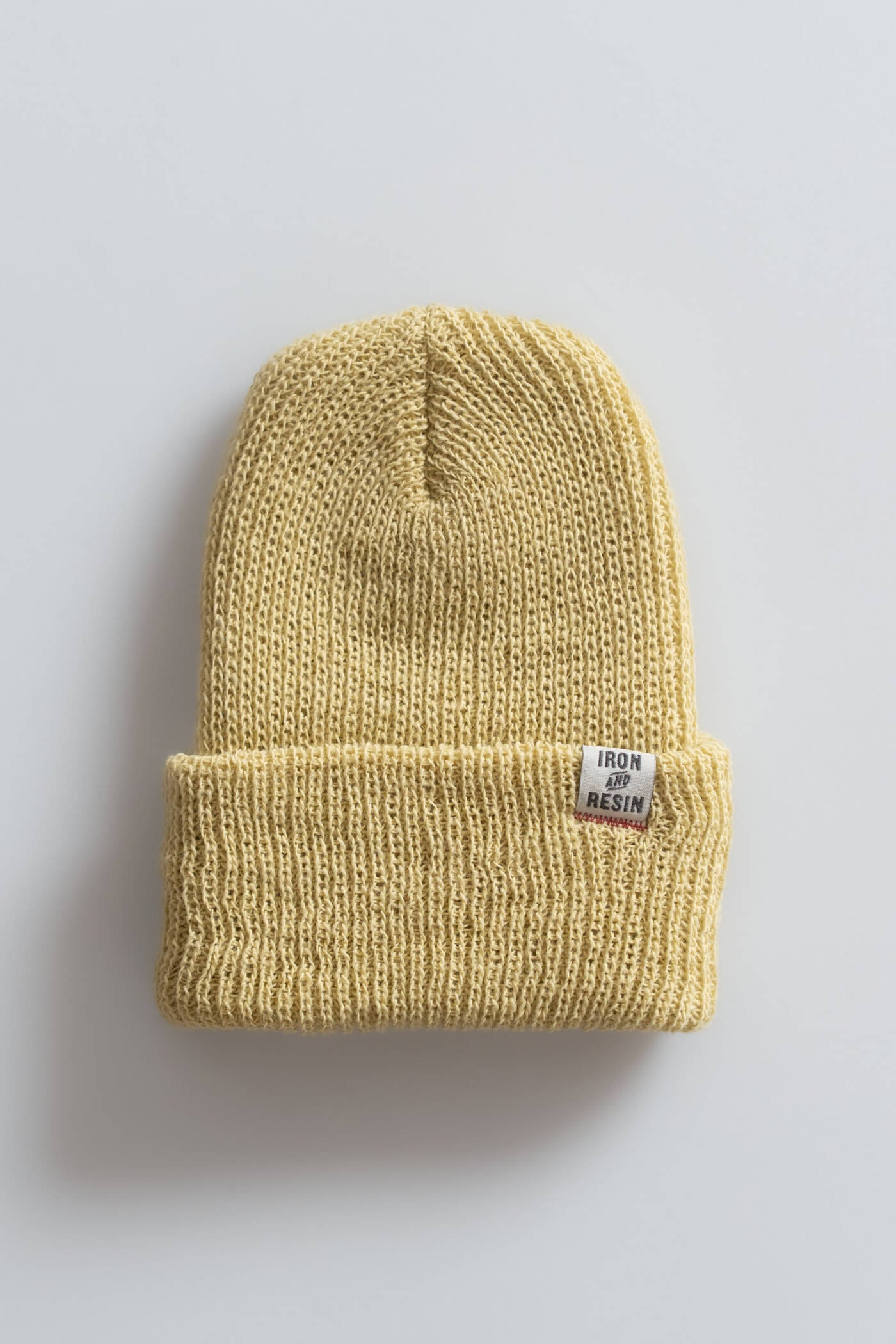 Iron & Resin Watchman beanie in sand