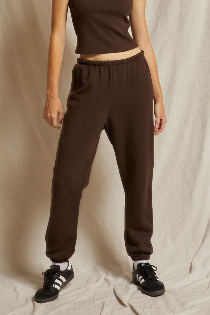 perfect white tee johnny sweatpant joggers cafe