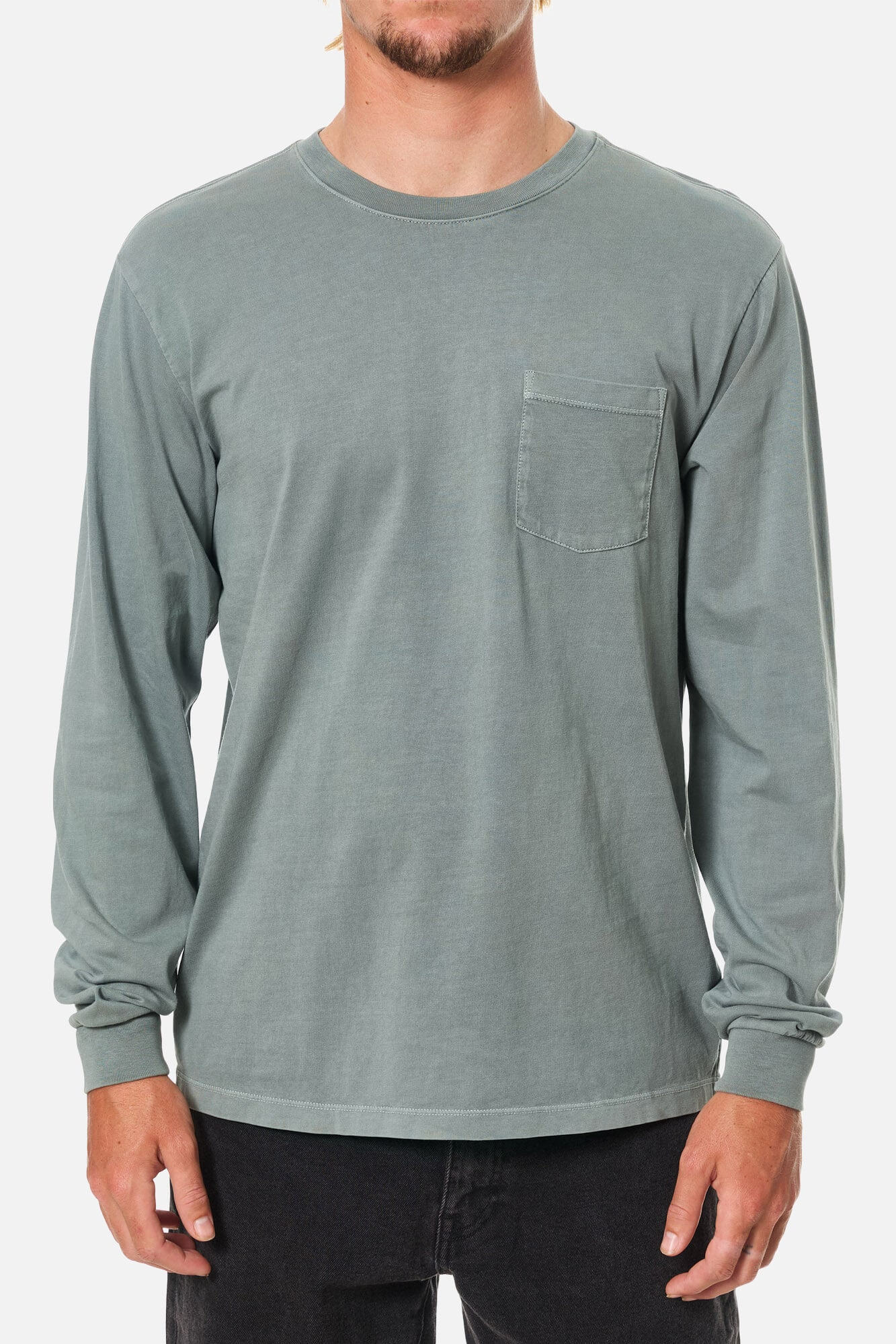Katin Base Long Sleeve Tee in dusty blue