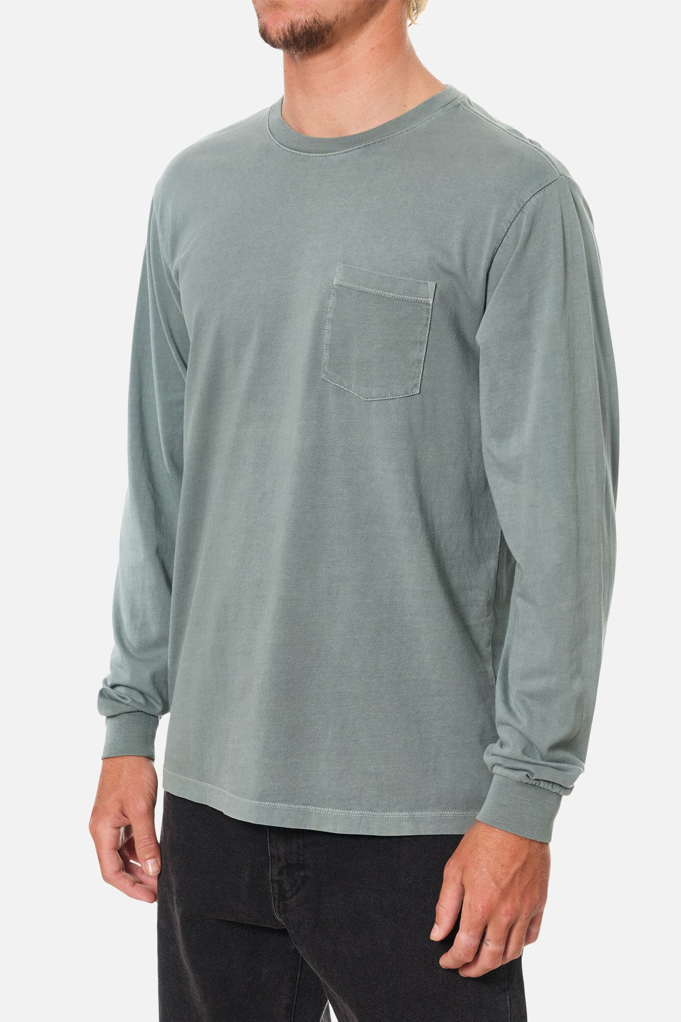 Katin Base Long Sleeve Tee in dusty blue