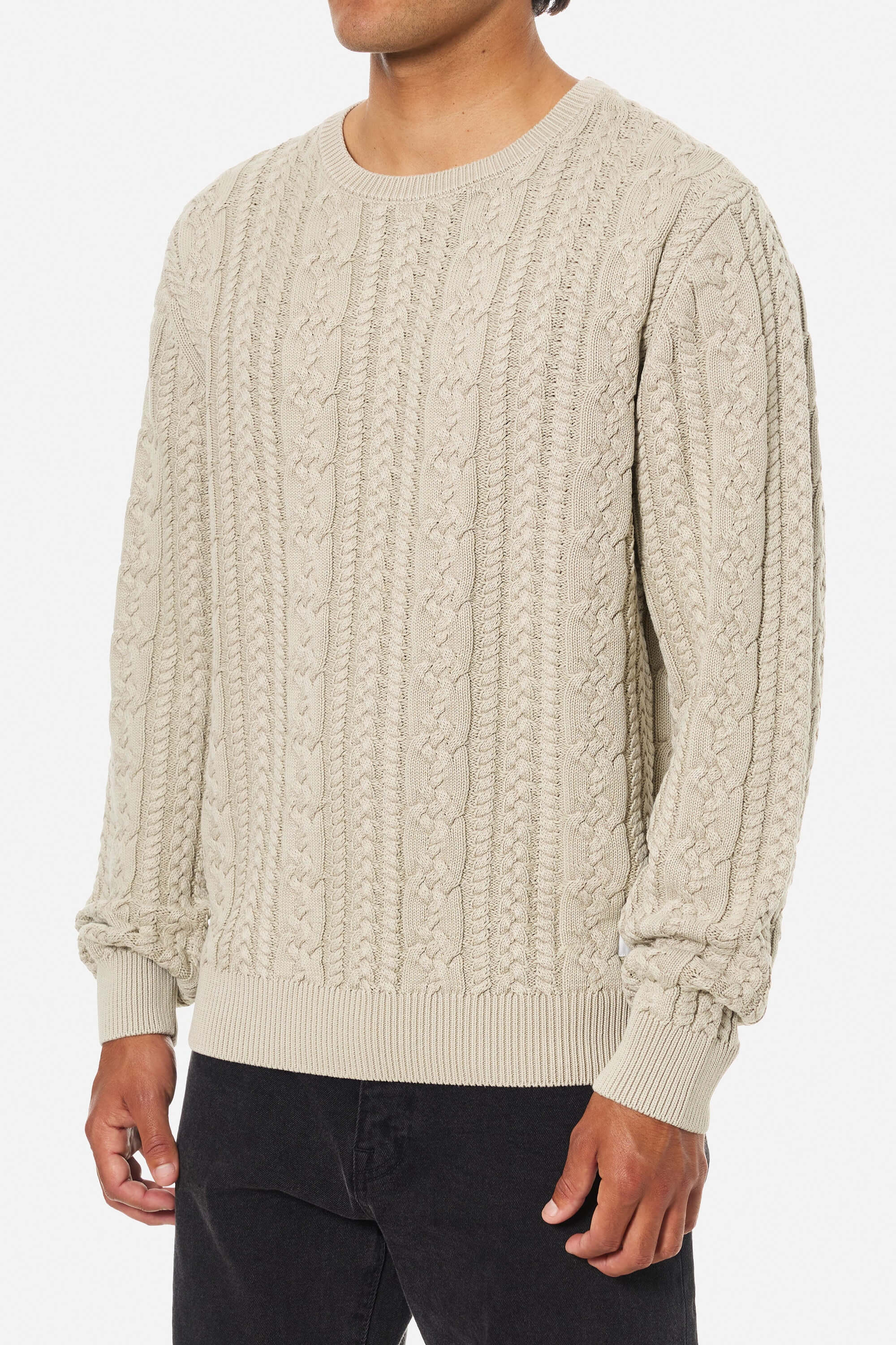 Katin Fisherman Sweater in Elm