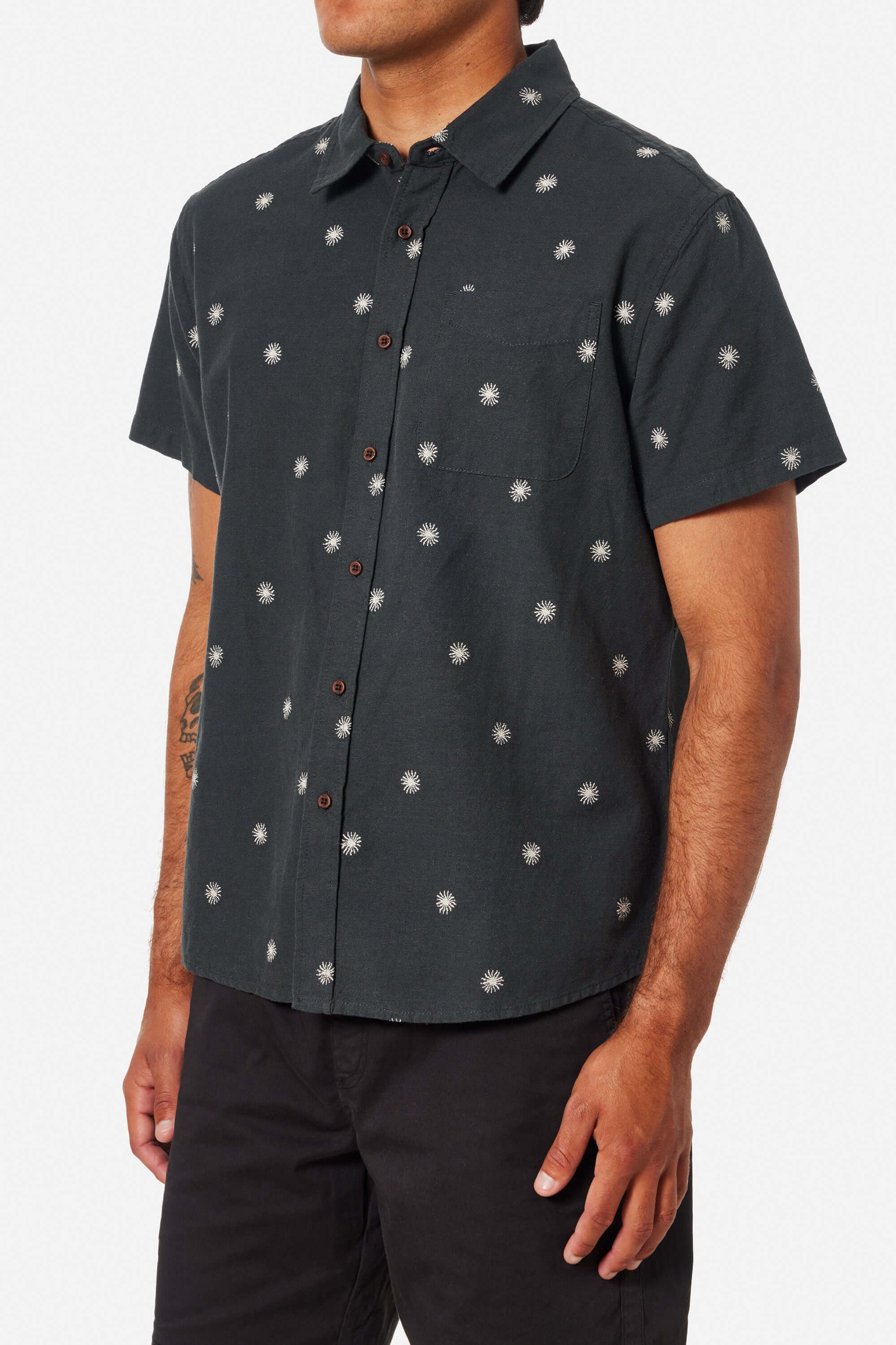 Katin shine shirt in black wash