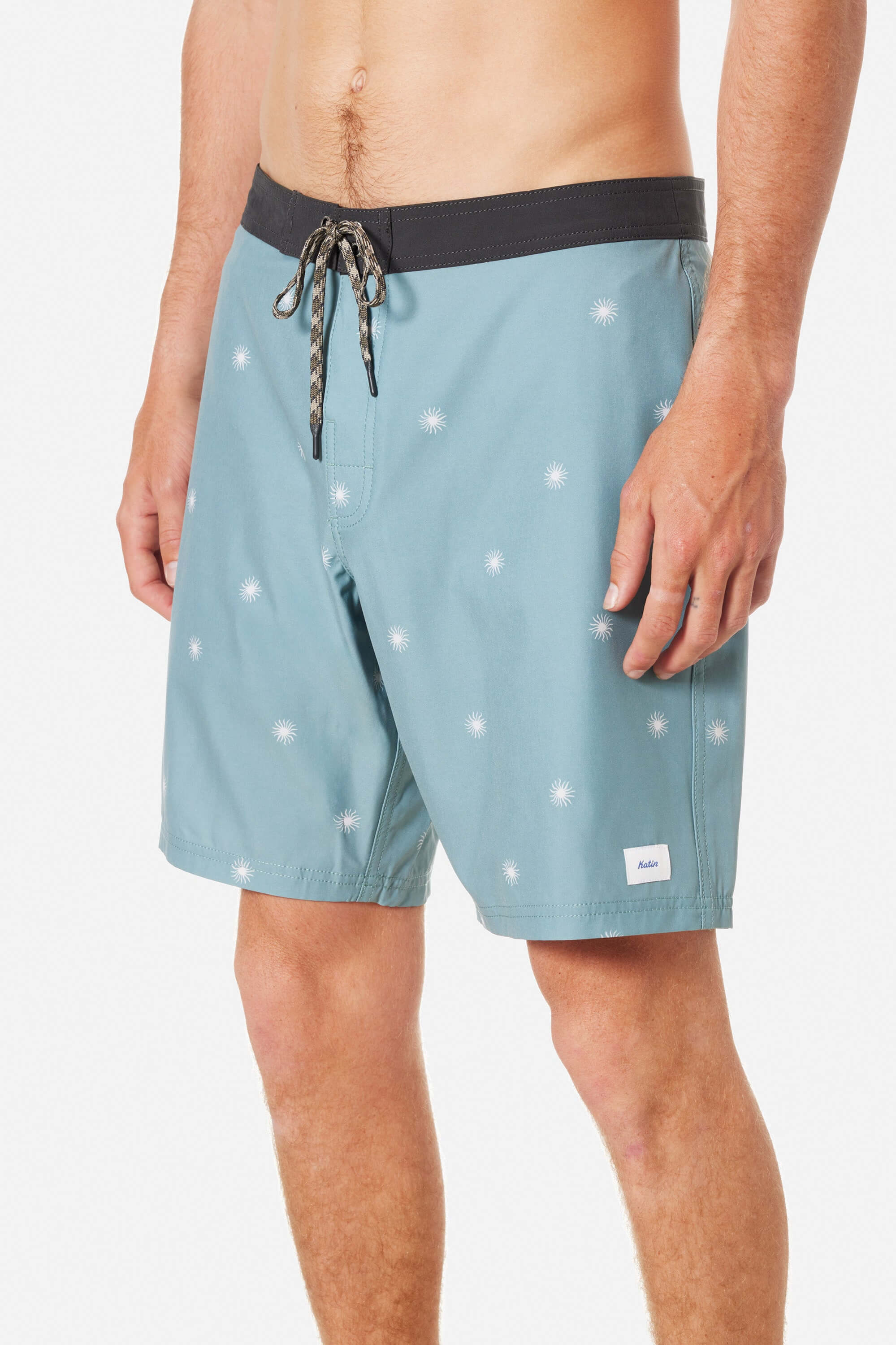 Katin shine surf trunk in aloe green