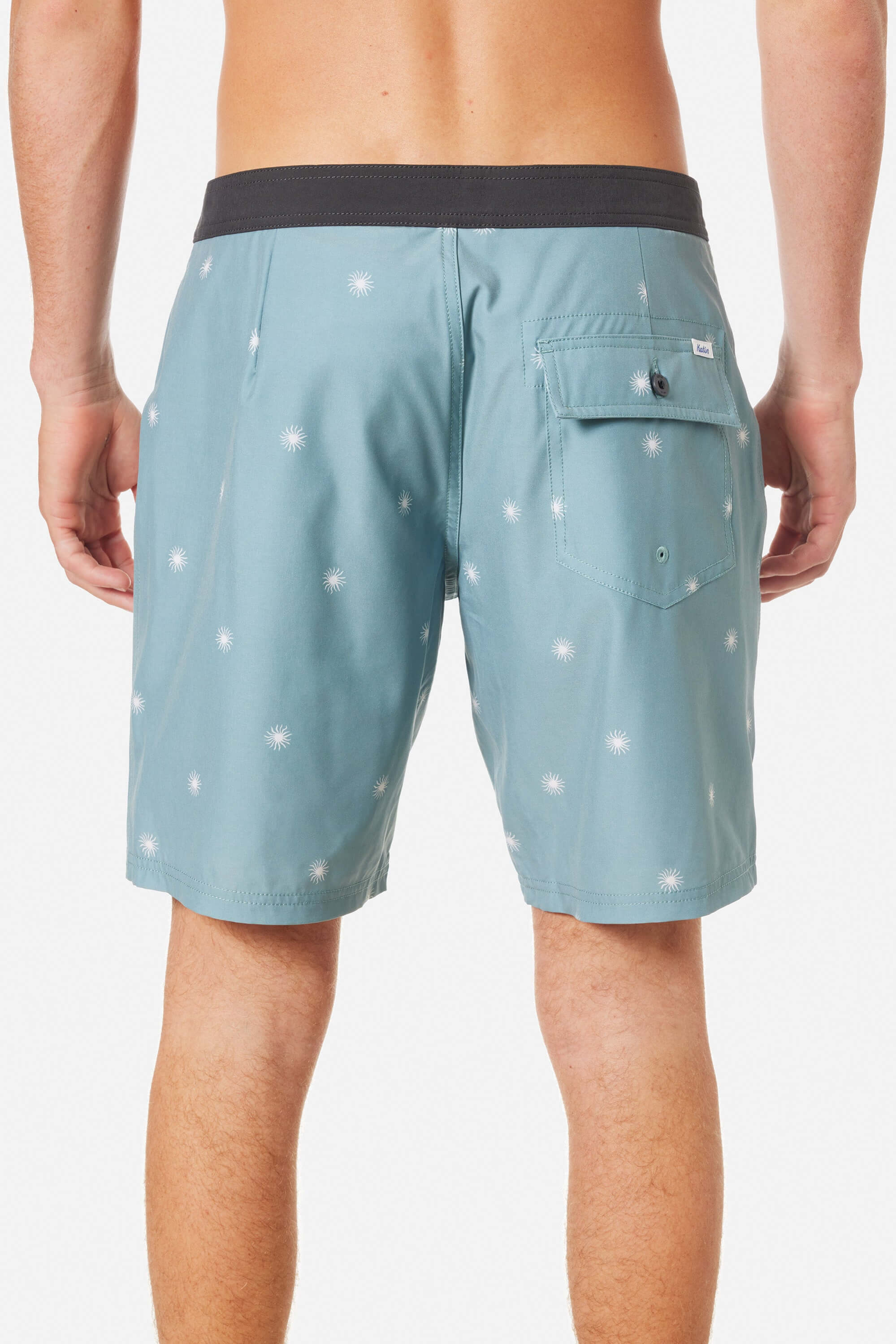 Katin shine surf trunk in aloe green