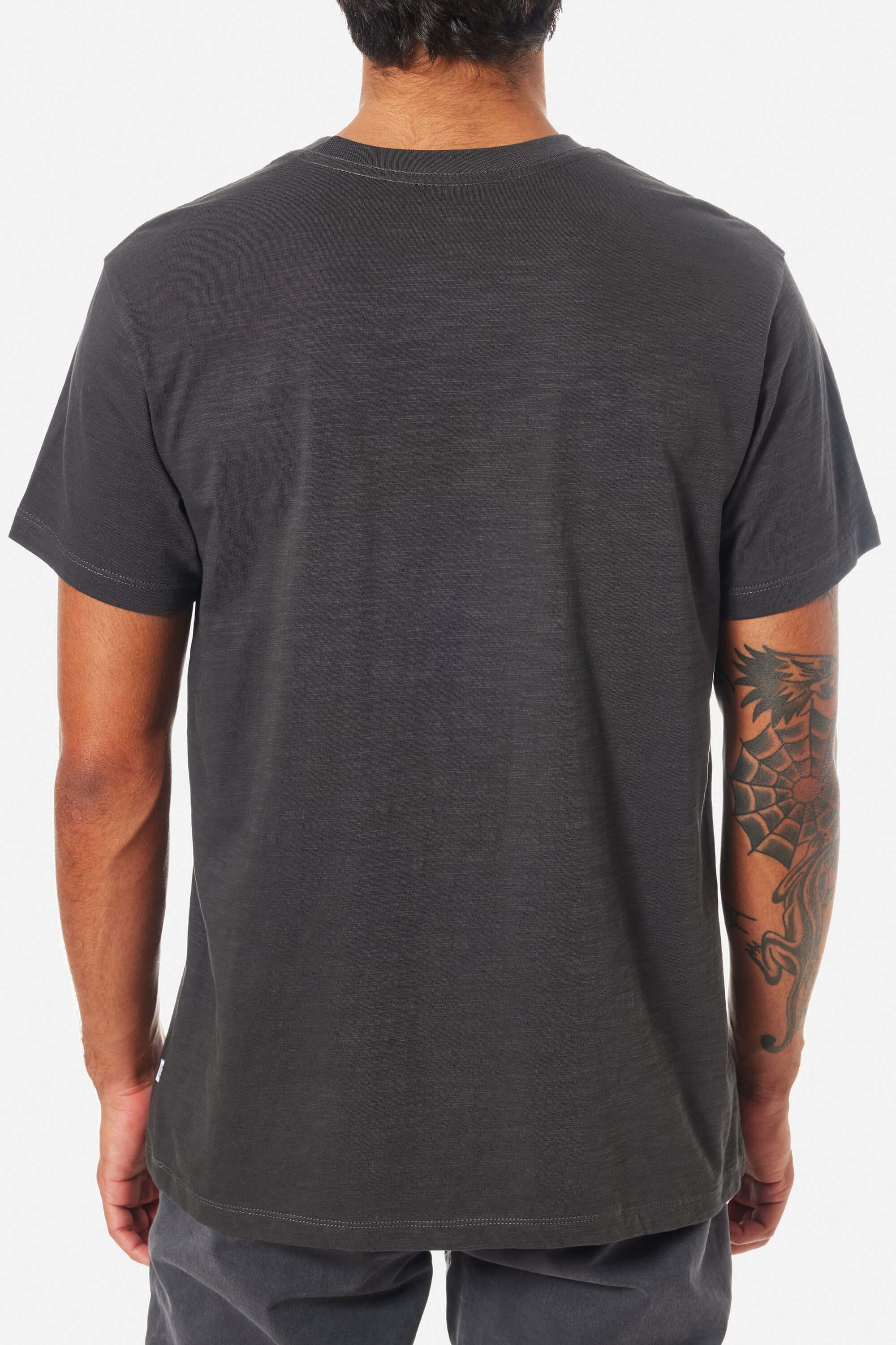 Katin slub base tee in black wash