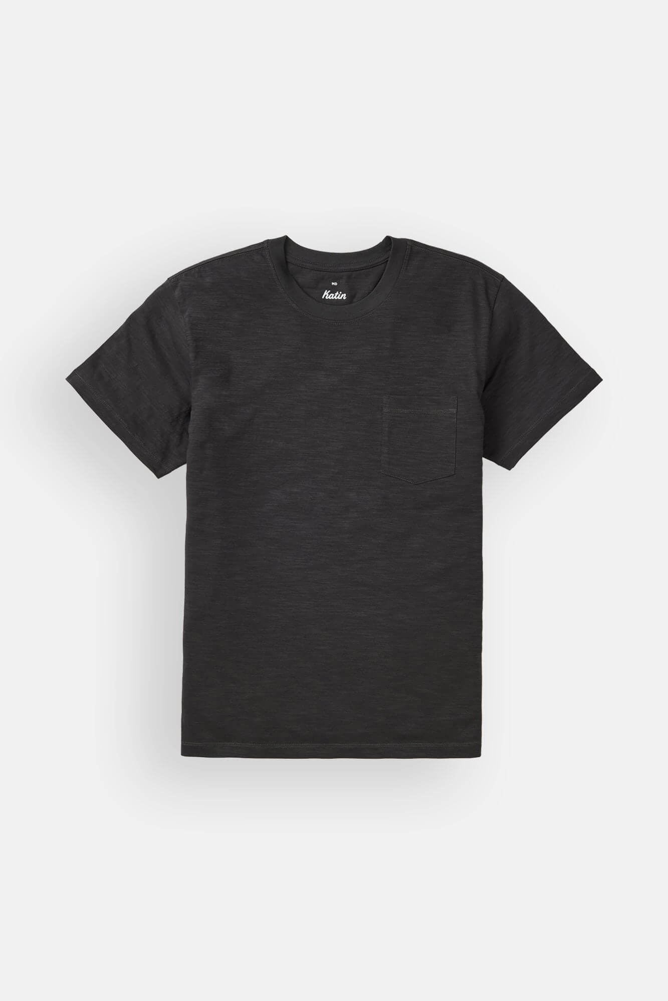 Katin slub base tee in black wash