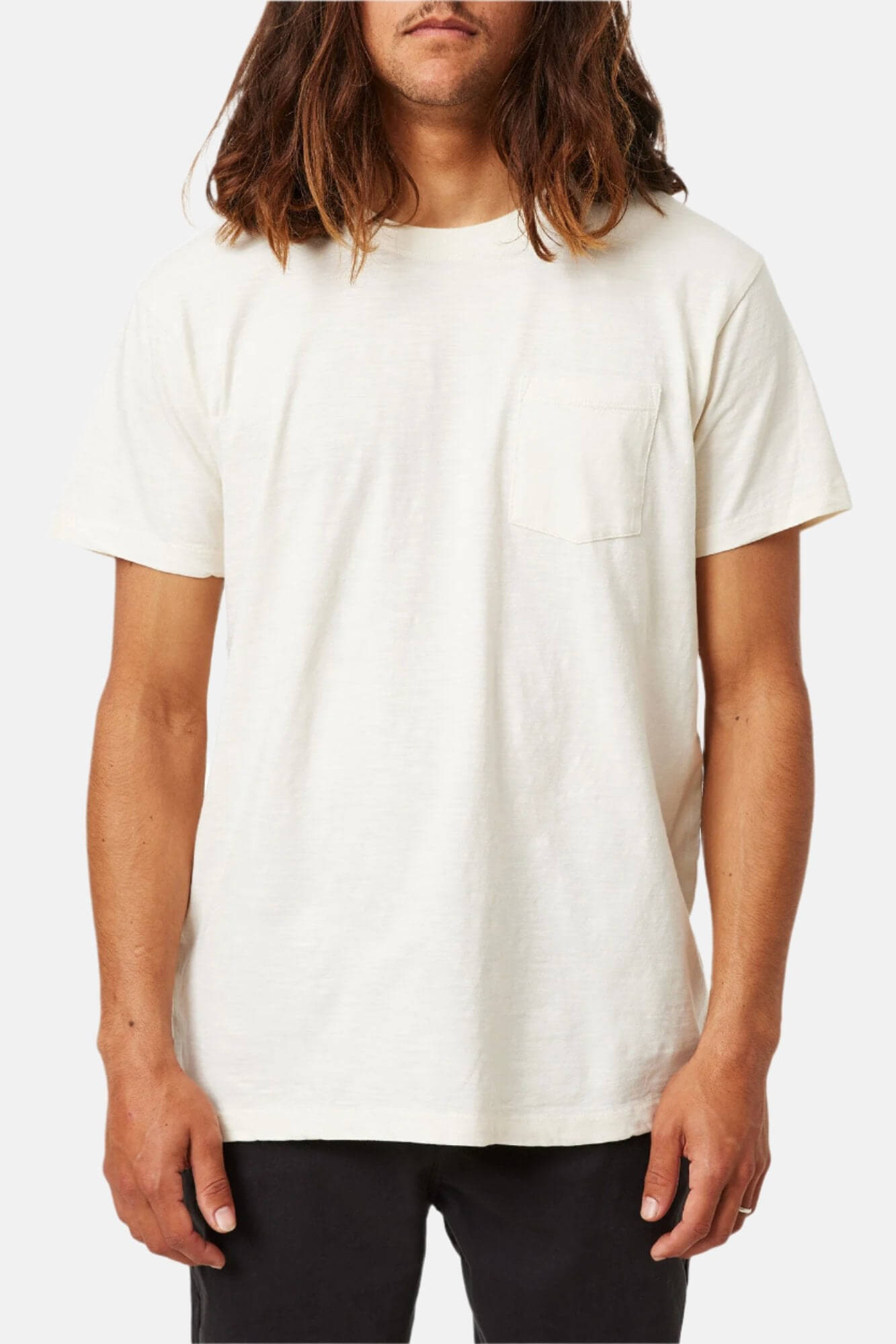 Katin slub base tee in vintage white
