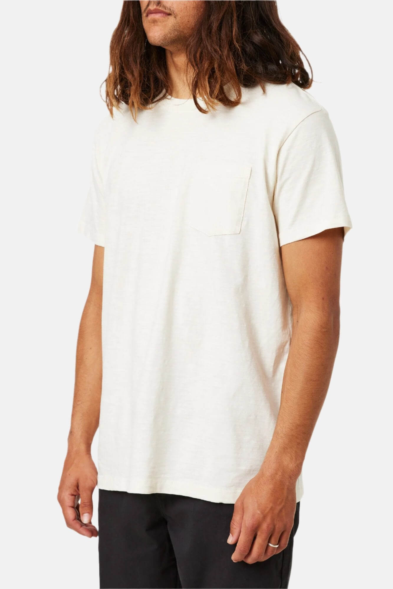 Katin slub base tee in vintage white