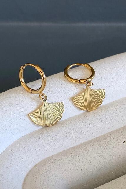 Gingko earrings by Ma Cocotte