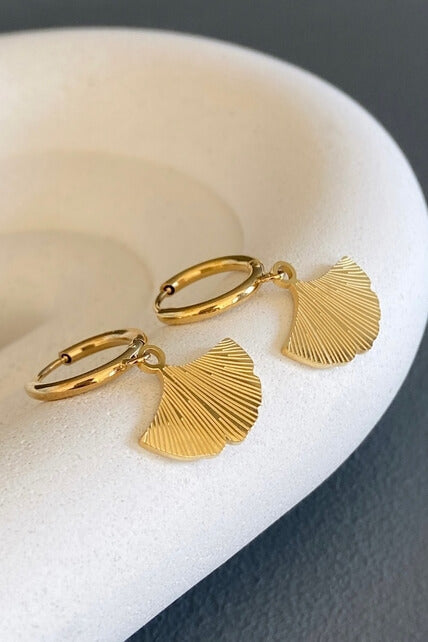Gingko earrings by Ma Cocotte