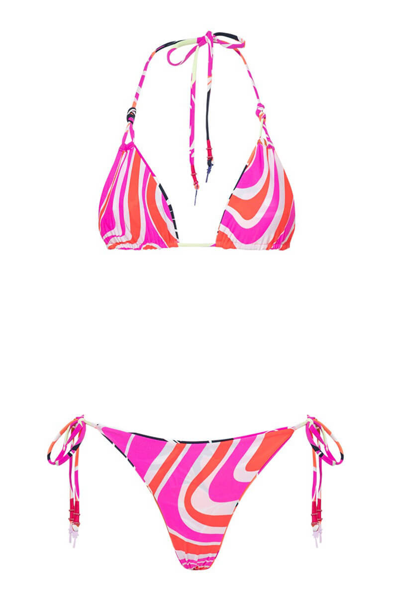 Maaji Nyla triangle bikini top in jungle reef