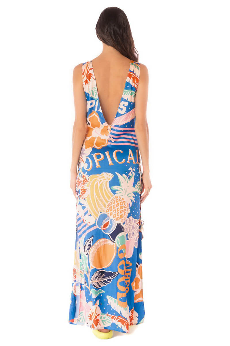 Maaji jasmine long dress in tropical bliss