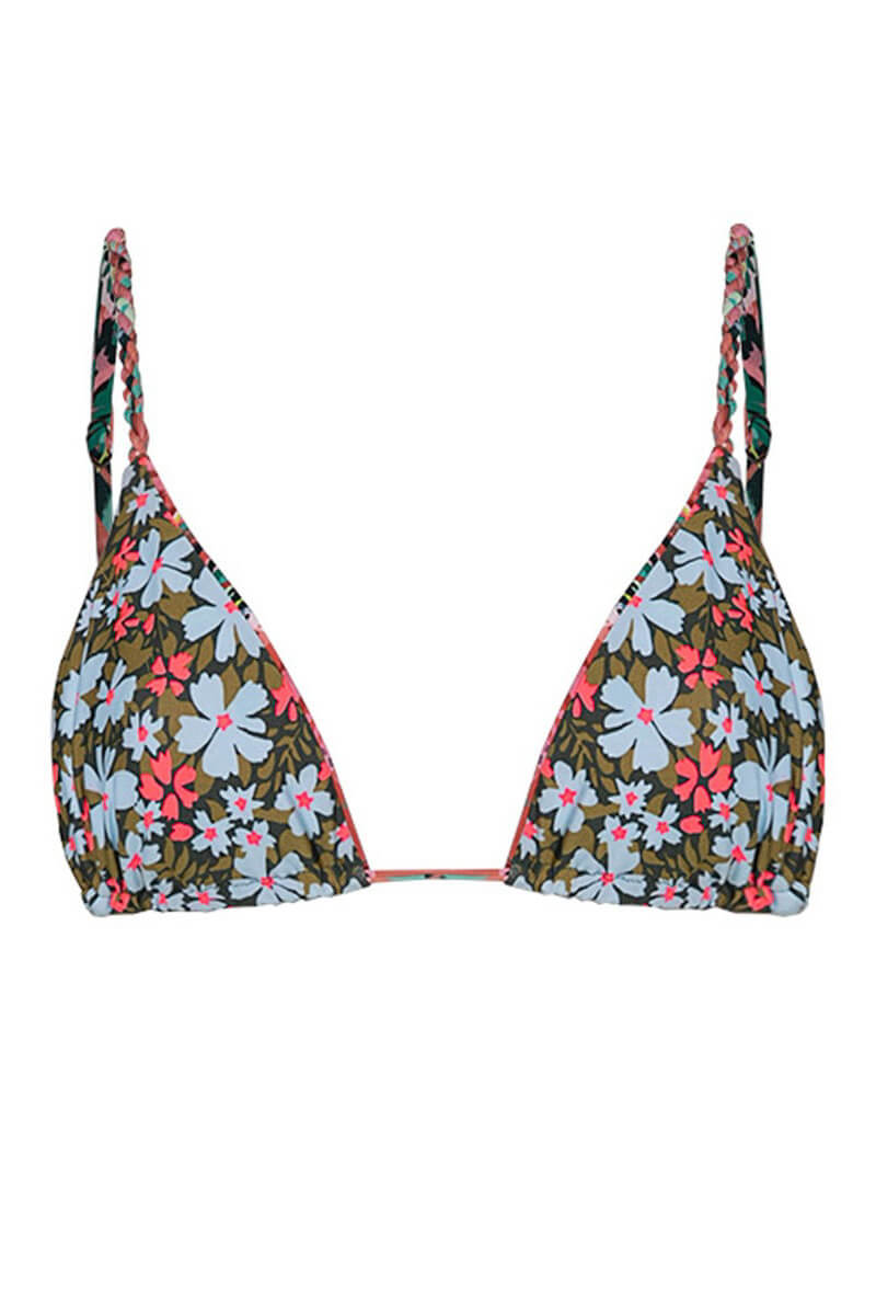 Maaji upbraid bikini top in flame palms