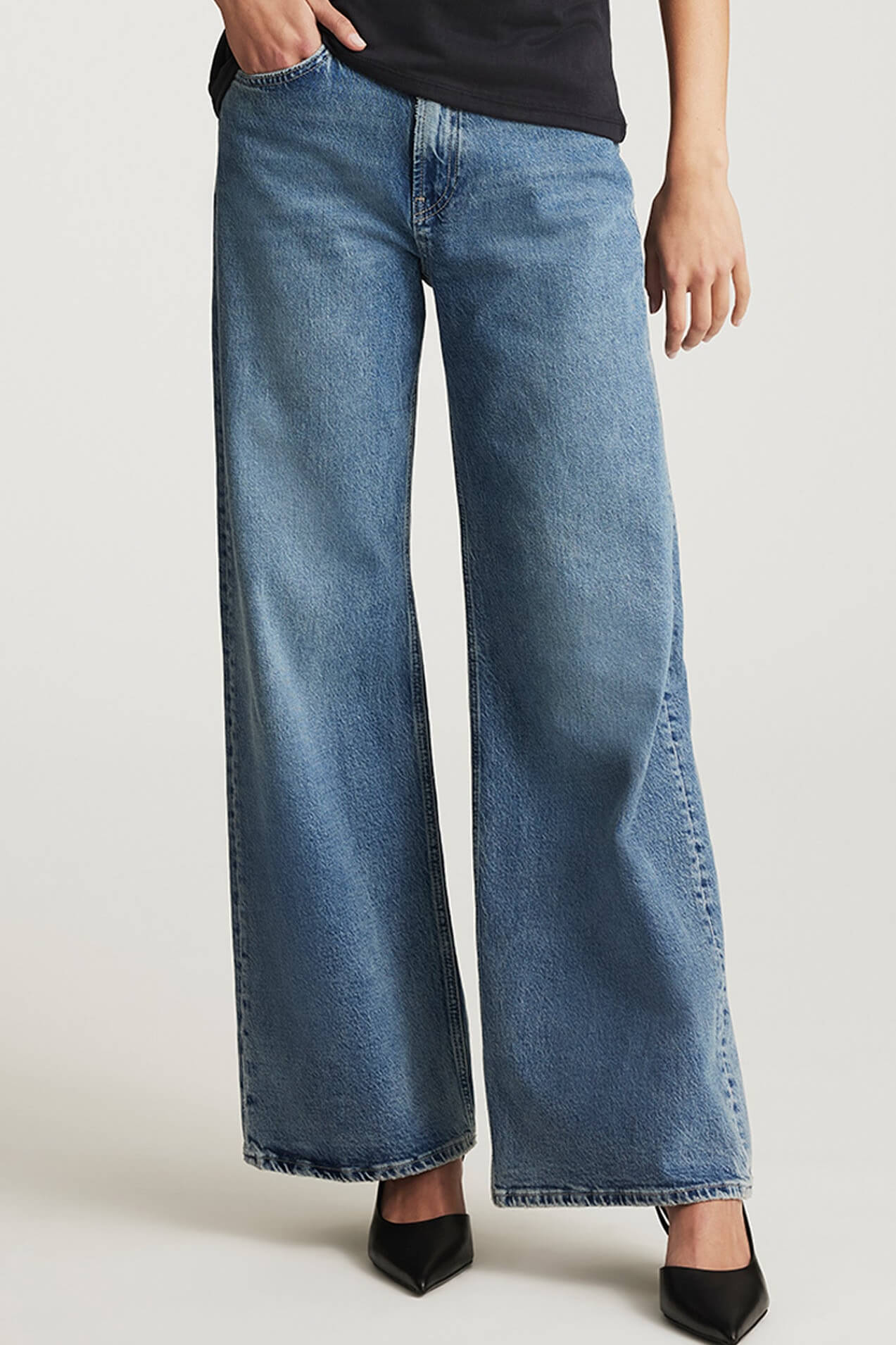 Mavi Florida Wide Leg Jeans in dark used classic blue