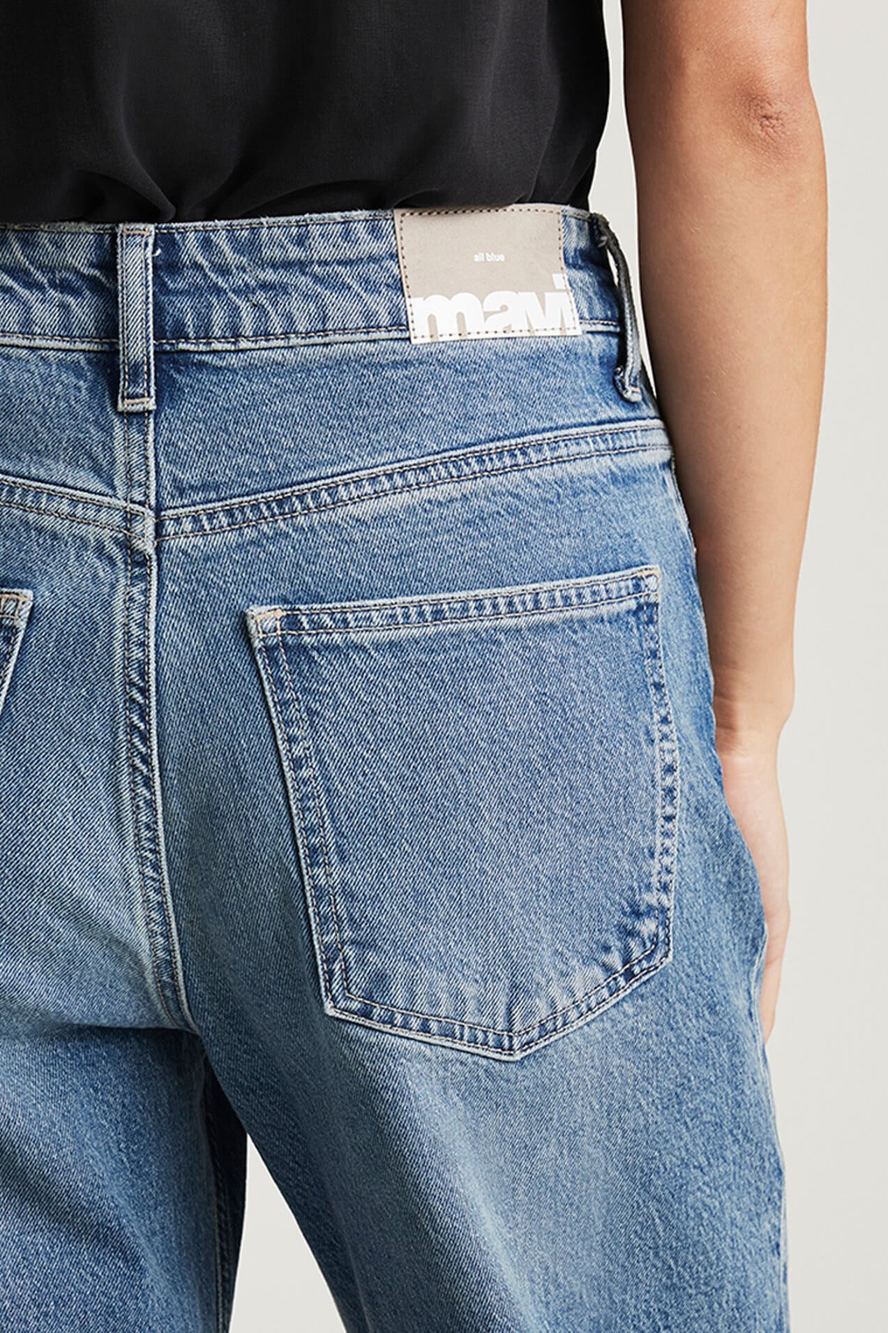 Mavi Florida Wide Leg Jeans in dark used classic blue