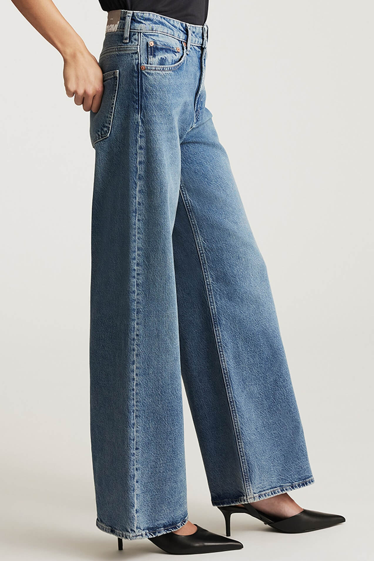 Mavi Florida Wide Leg Jeans in dark used classic blue