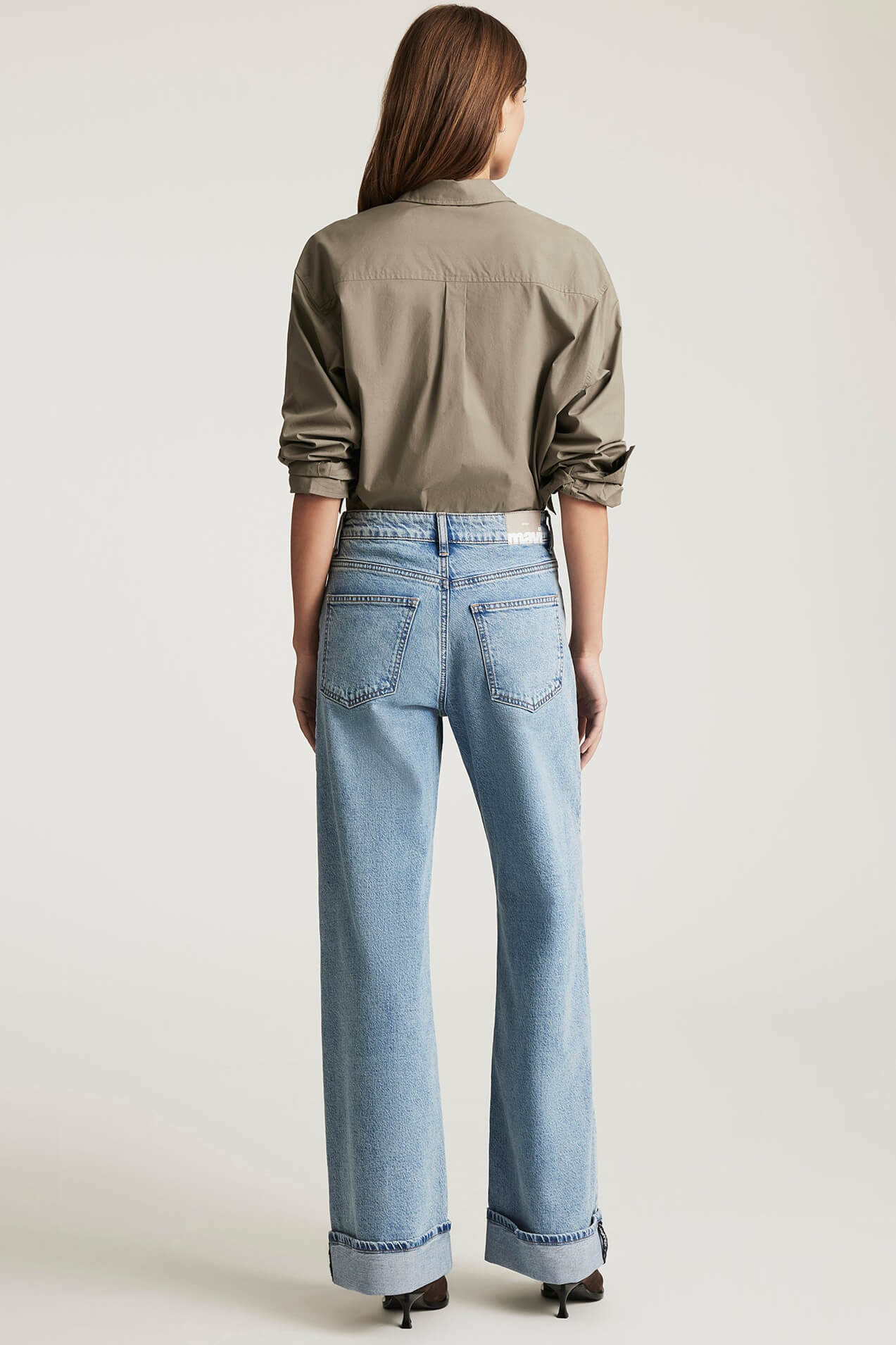 Mavi Florida Wide Legs in light brushed classic blue