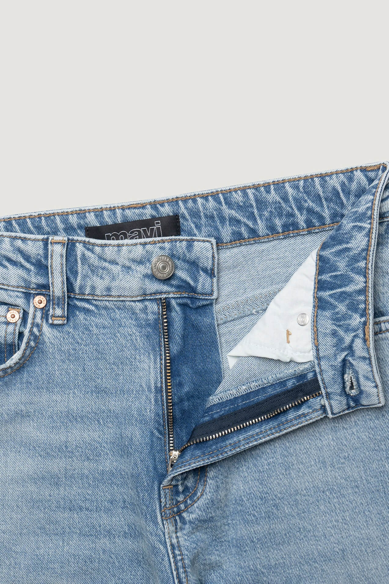 Mavi Florida Wide Legs in light brushed classic blue