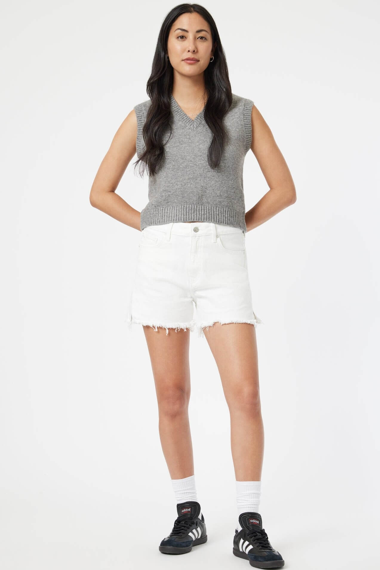 Mavi Heidi Shorts in off white