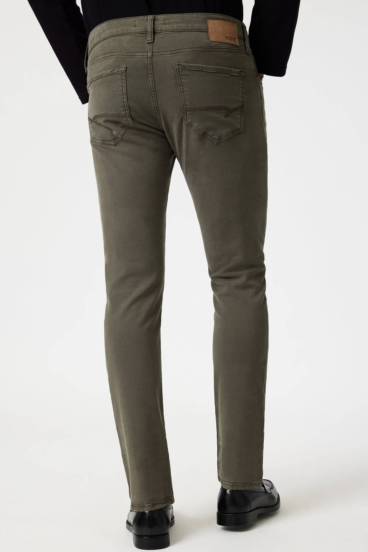 Mavi Jens Jake slim leg in tea leaf twill