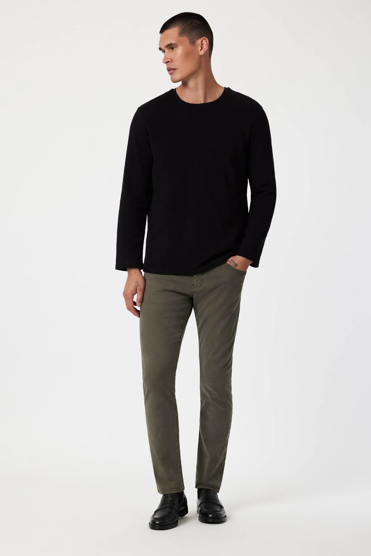 Mavi Jens Jake slim leg in tea leaf twill