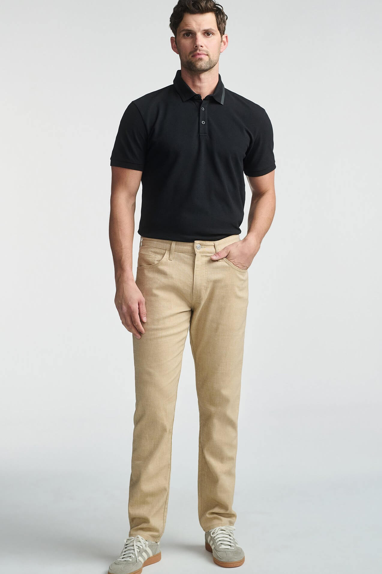 Mavi Jeans Marcus slim straight in beige linen