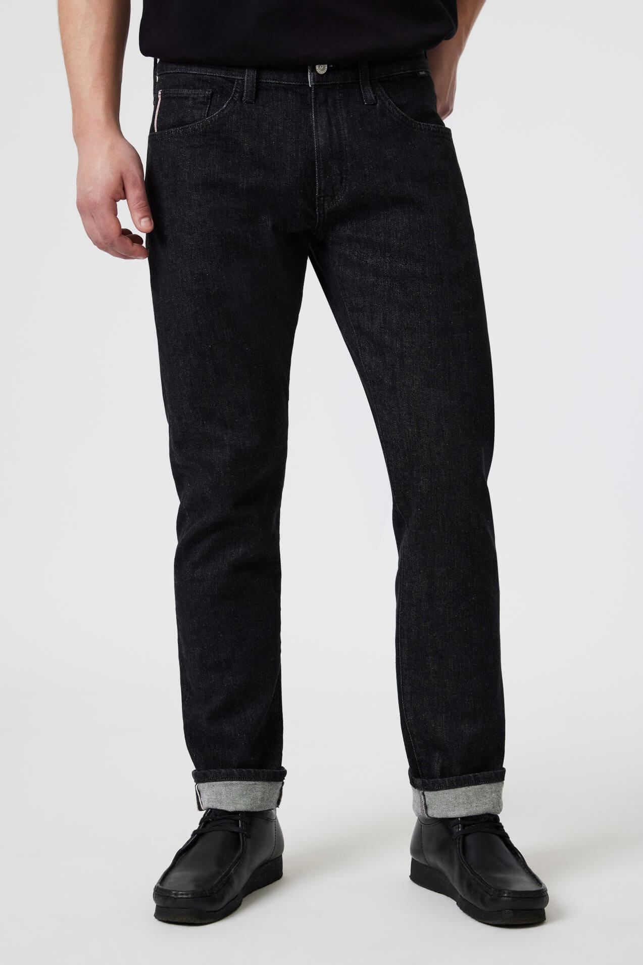 Mavi Jeans Marcus slim straight leg in black selvedge