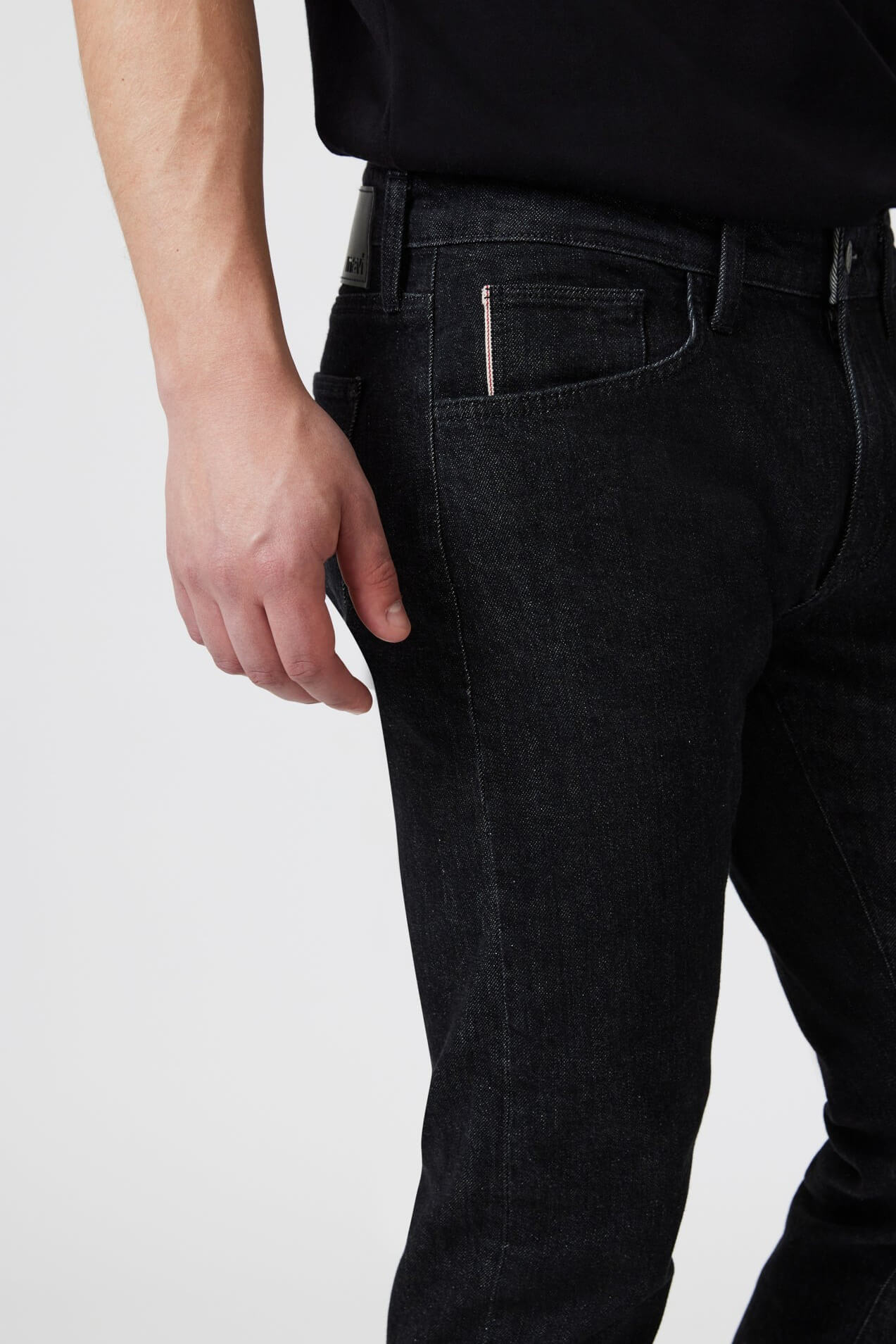 Mavi Jeans Marcus slim straight leg in black selvedge