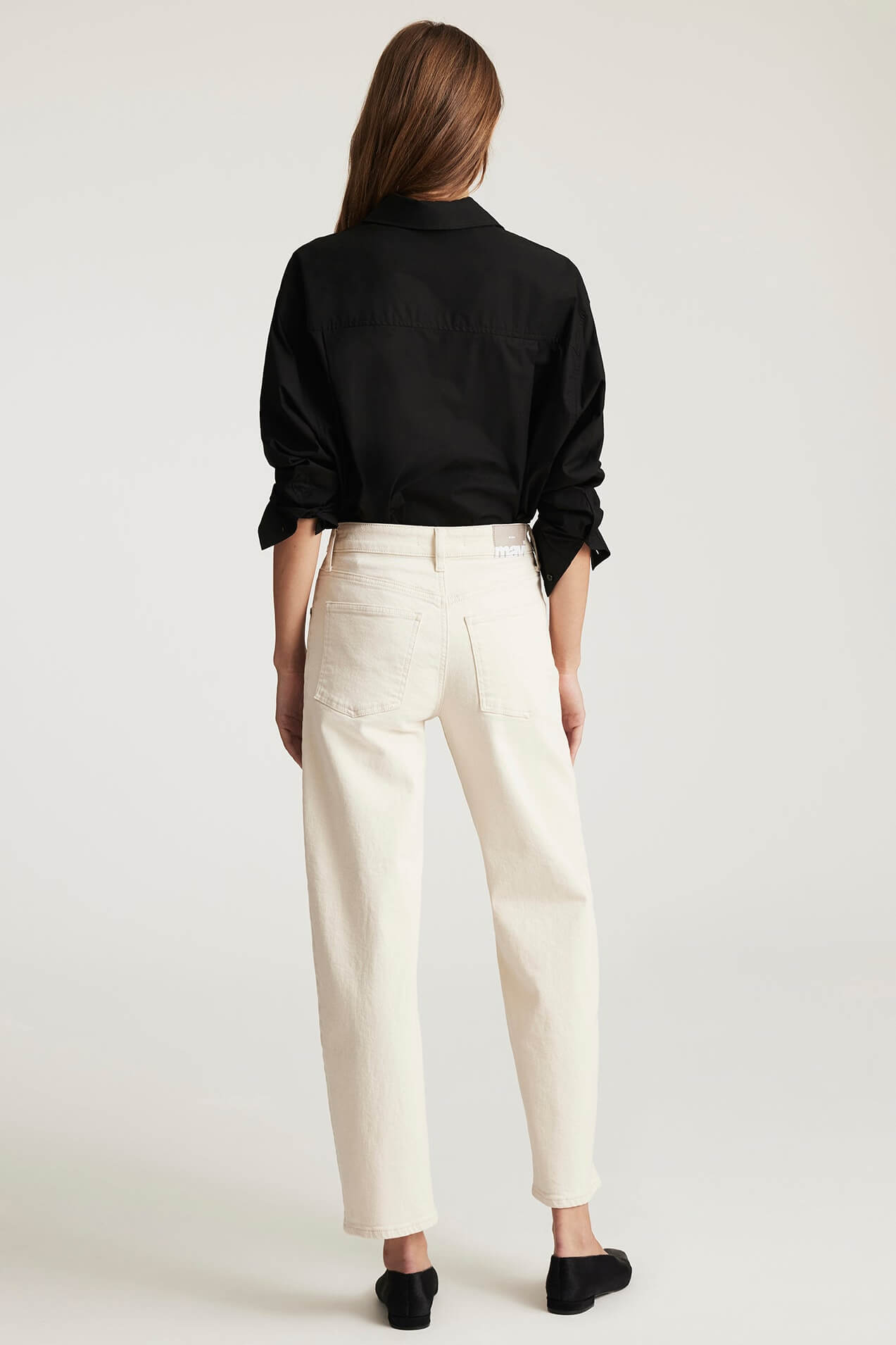 Mavi Nica Barrel jeans in beige classic