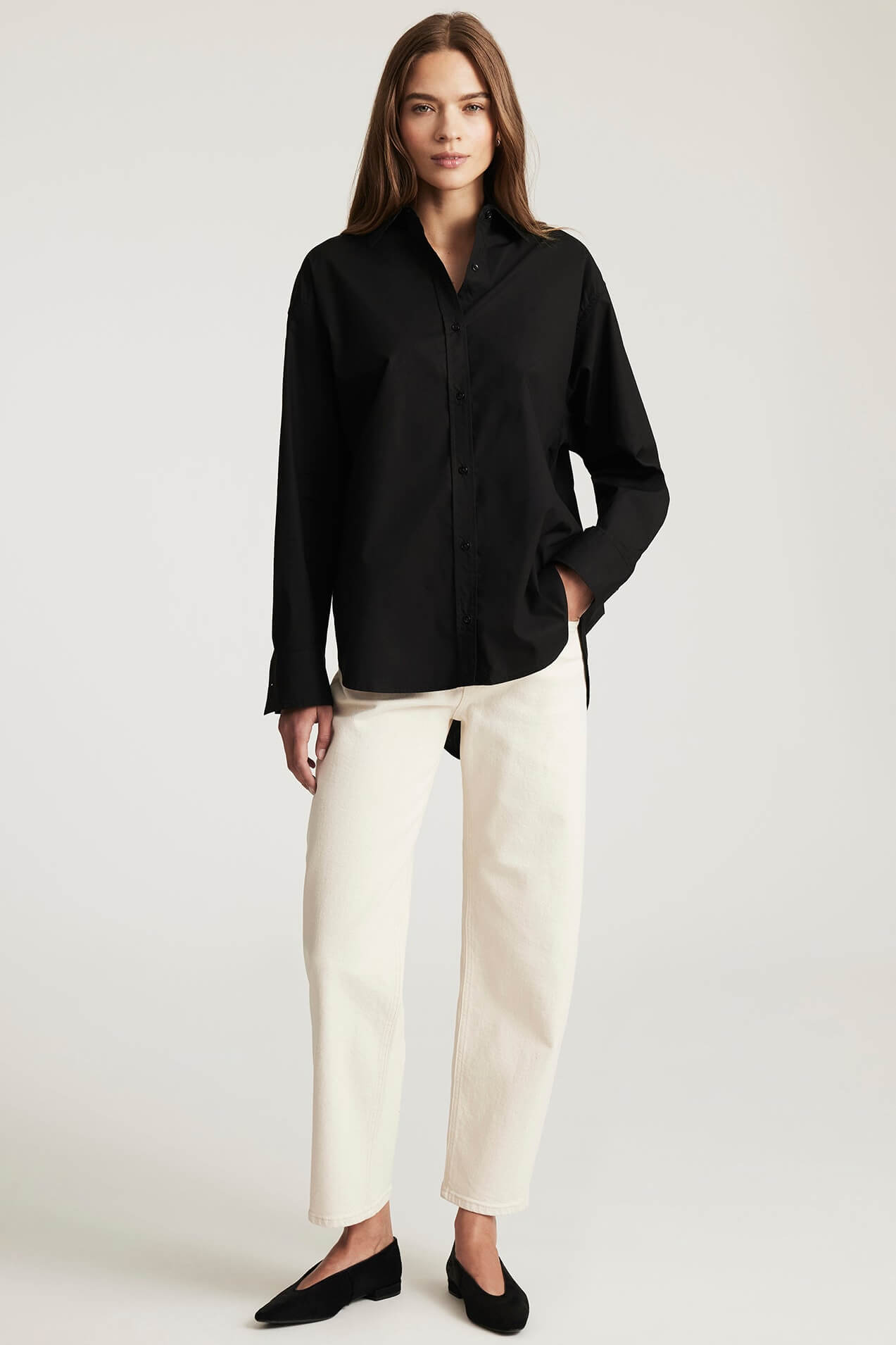 Mavi Nica Barrel jeans in beige classic