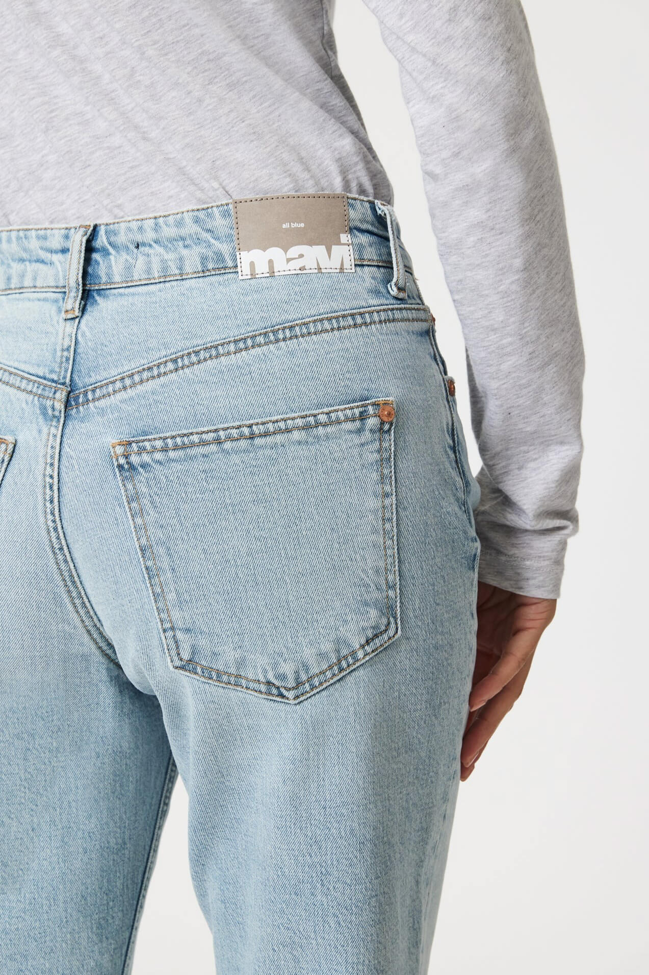 Mavi Jeans Savanah straight leg in bleached classic blue