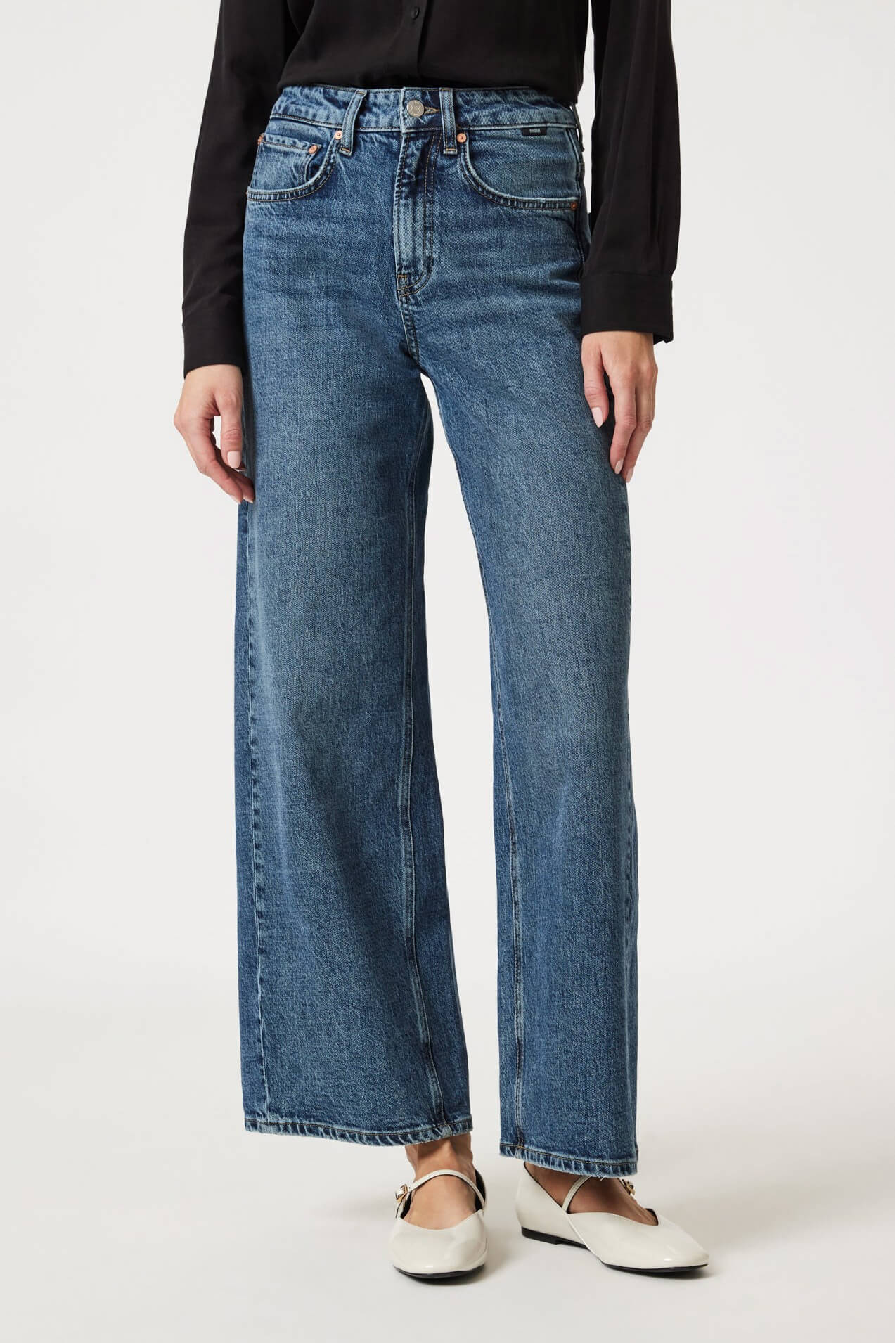 Mavi Jeans Siena wide leg in dark classic blue