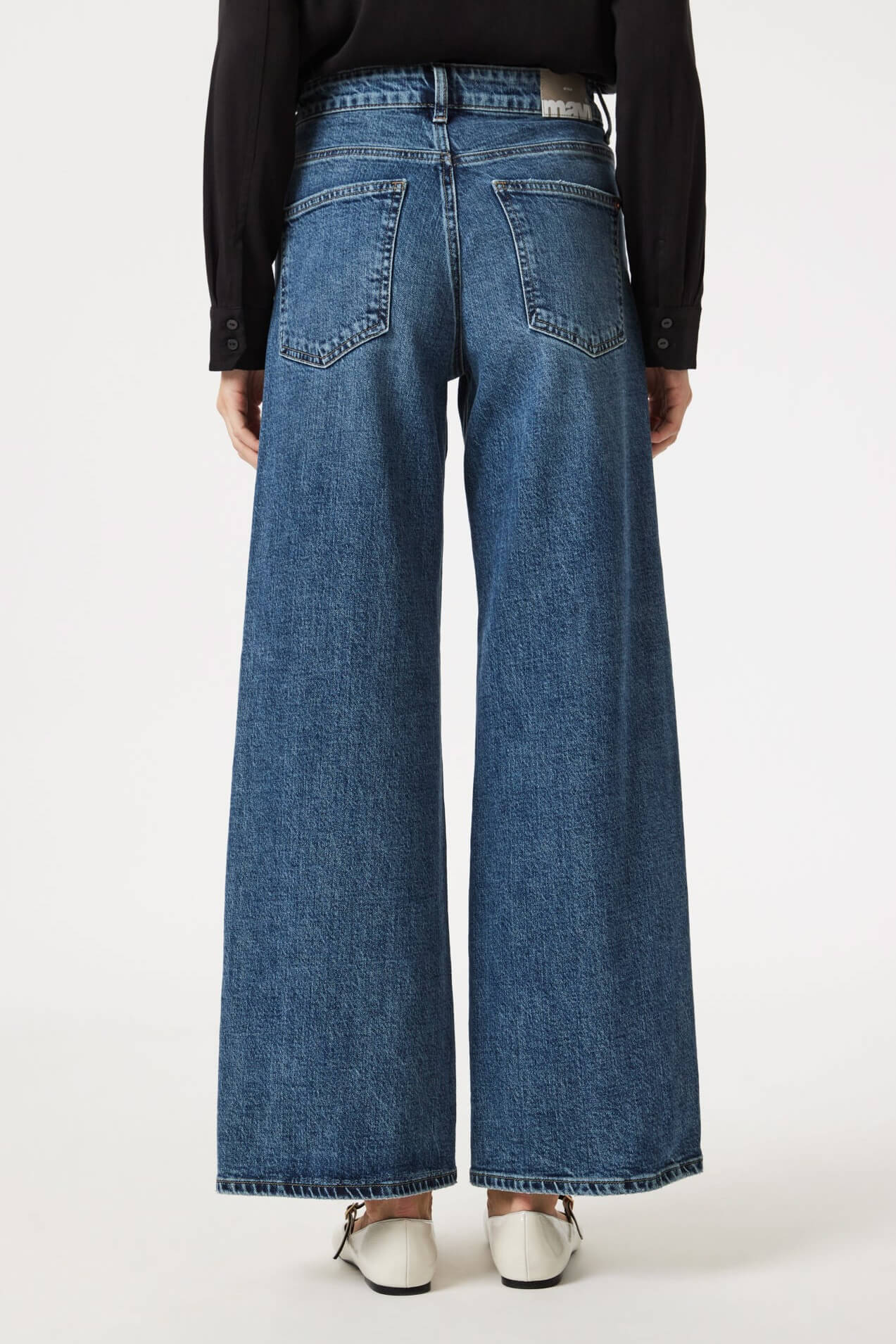 Mavi Jeans Siena wide leg in dark classic blue