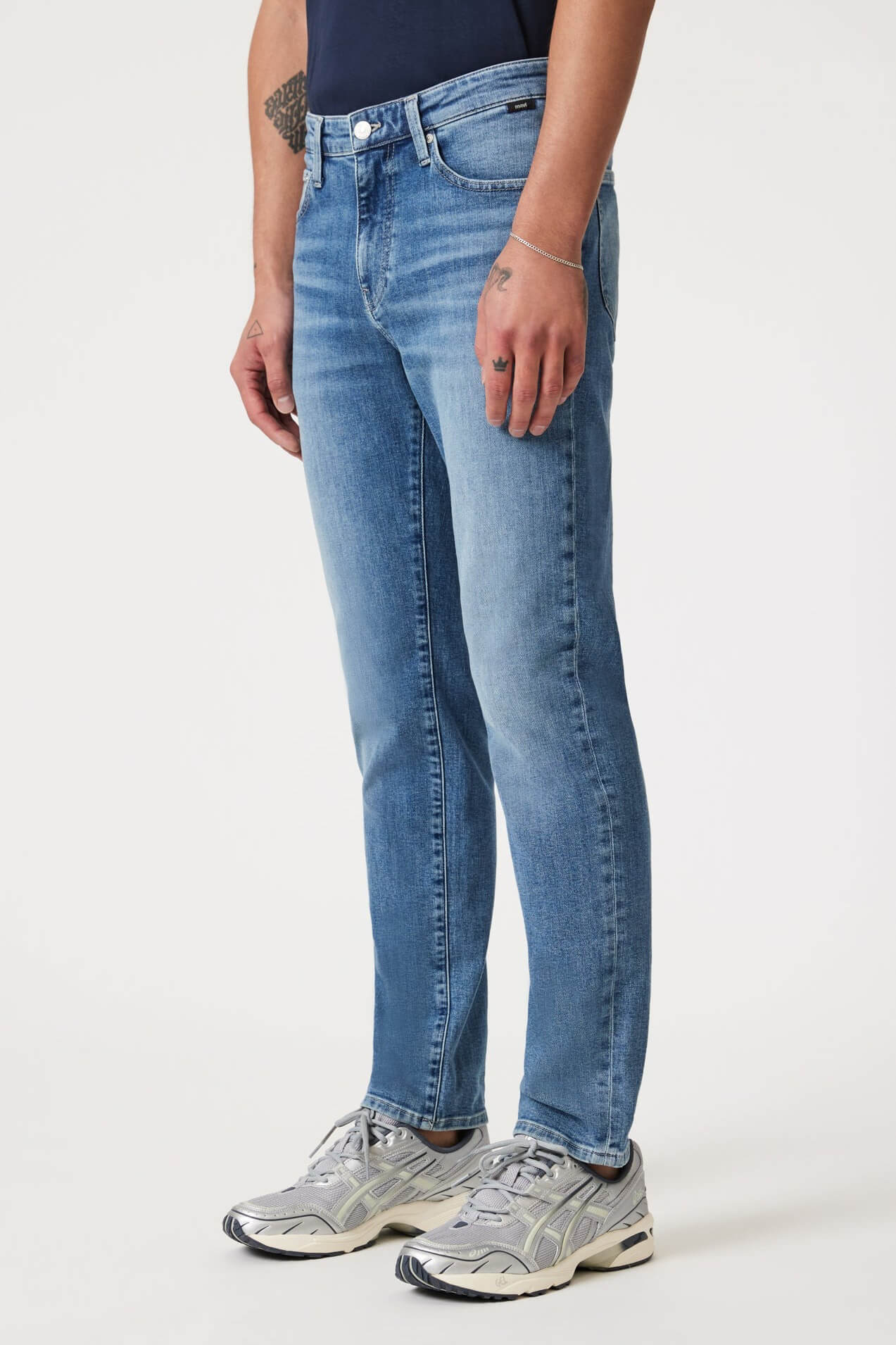 Mavi Jeans Steve athletic jeans mid brushed classic blue