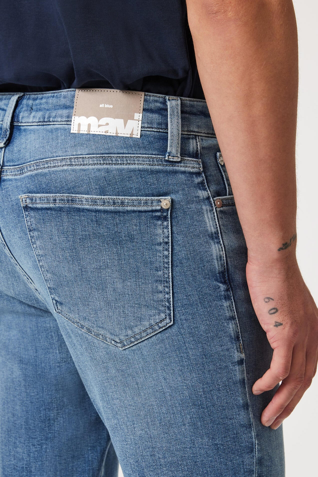 Mavi Jeans Steve athletic jeans mid brushed classic blue