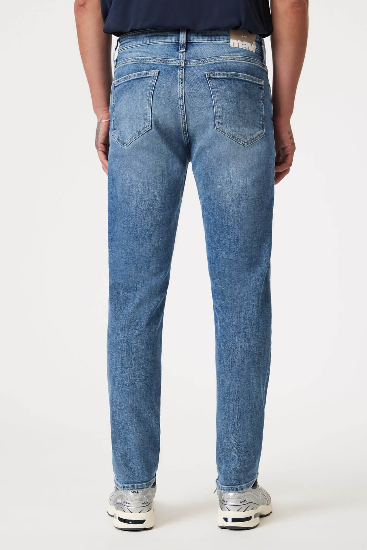 Mavi Jeans Steve athletic jeans mid brushed classic blue
