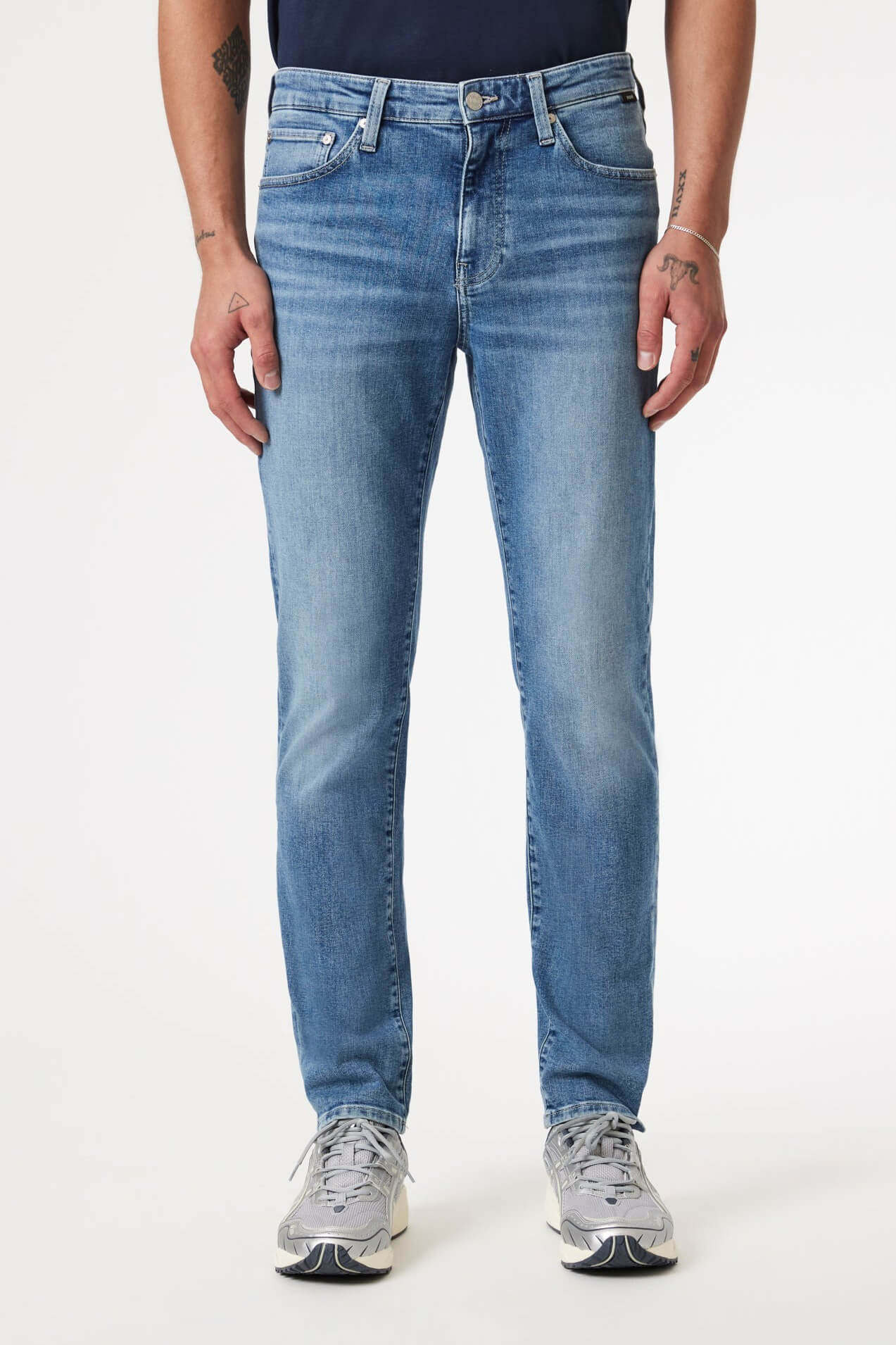 Mavi Jeans Steve athletic jeans mid brushed classic blue